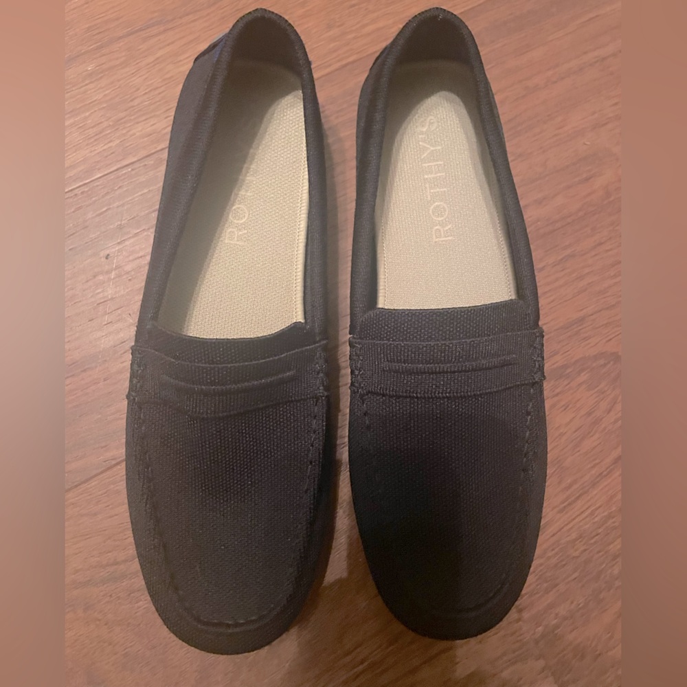 Rothy’s black driver like new. W size 13